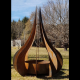 Teardrop Garden Sculpture in Steel