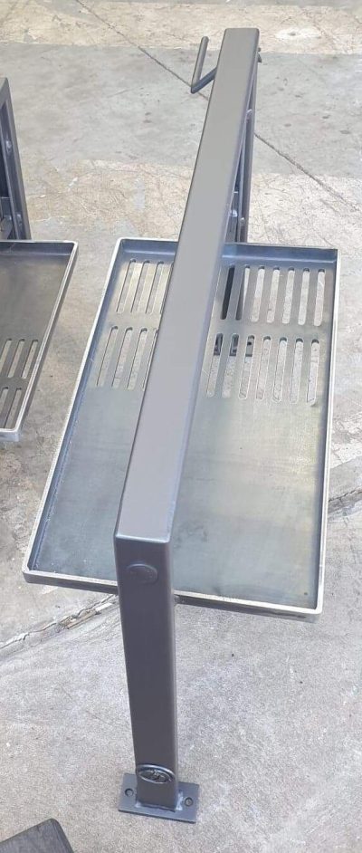 Argentine BBQ adaption. Argentine BBQ Attachment & Double Skin Round Fire Pit