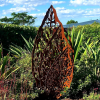 Triple Leaf Garden Sculpture