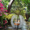 Nest Sculpture in Silver Powder Coat
