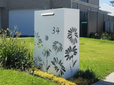 Custom Metal Free standing Parcel Letterbox
