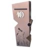 Custom Letterbox with news paper slot. In Burnished Copper