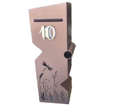 Custom letterbox Custom Letterbox with news paper slot. In Burnished Copper