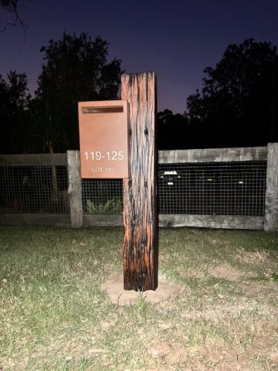 Mail box on post 1.0 - Cedar Creek Mail box on post 1.0 - Cedar Creek