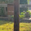 Mail box on post - Cedar Creek