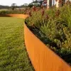 6mm outdoor garden Corten steel metal edging 300mm tall - curved