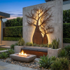 3D Boab - rust - garden setting