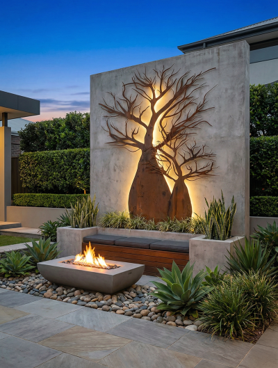 Boab Tree Metal Wall Art