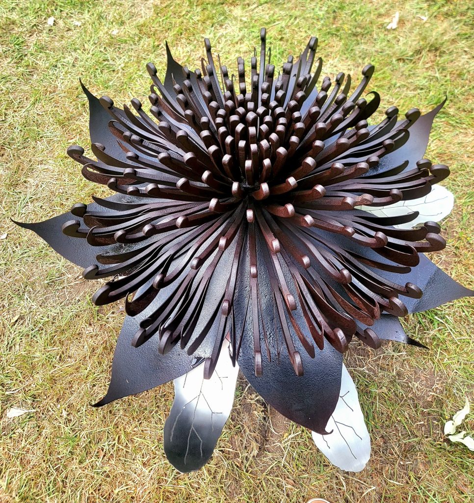 garden sculpture corten steel Waratah