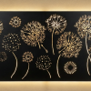 Agapanthus pattern - simple black - backlit