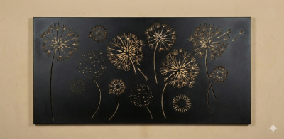 Agapanthus pattern - simple black Agapanthus pattern - simple black
