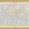 Agapanthus pattern - simple white - backlit