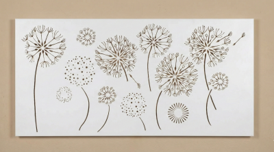 Agapanthus pattern - simple white Agapanthus pattern - simple white