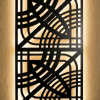 Art Deco pattern - simple Black - Backlit