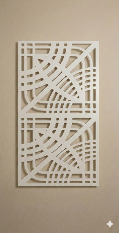 Art Deco pattern - simple white Art Deco pattern - simple white