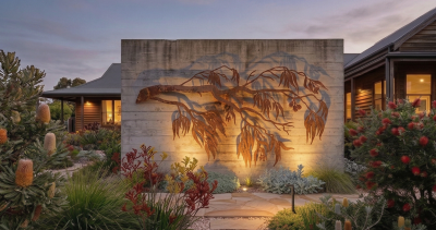 Ironbark Branch Metal Wall Art