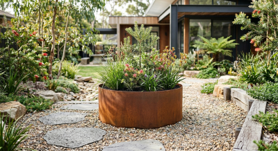 Planter - 6mm Corten steel round