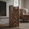 Custom log rack - crescent