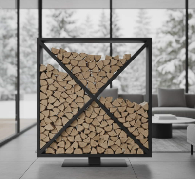 Custom log rack - square Custom log rack - square