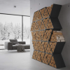 Custom log rack - triangle