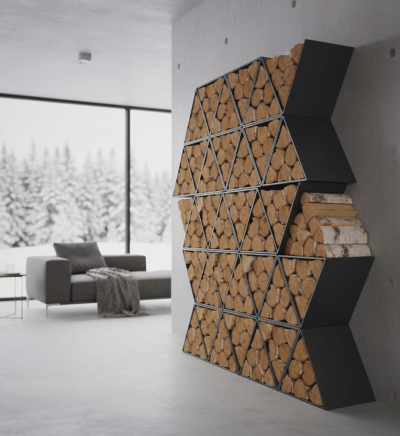 Custom log rack - triangle Custom log rack - triangle