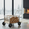 Custom log rack - trolley