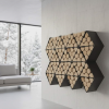 Custom log rack - wall mounted